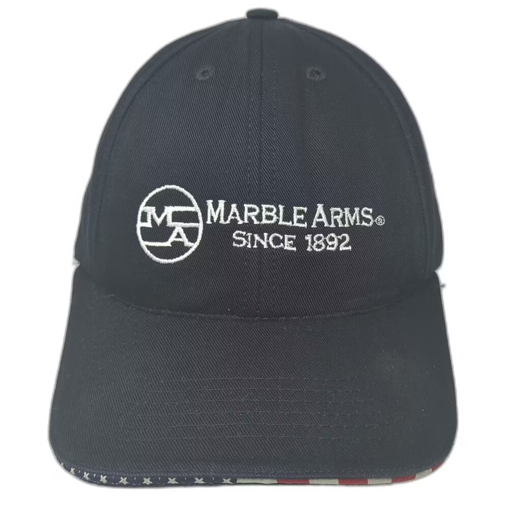 Graffiti Baseball Cap Black OS Strapback Marble Arms Since 1892 USA Made Hat